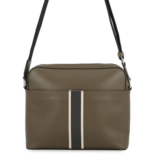 LOUIS VUITTON Anton Messanger KhakiM34413 Taiga Leather Size PM