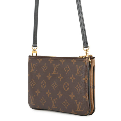 LOUIS VUITTON Pochette double zip NoirM69203 Monogram Monogram / Giant Reverse