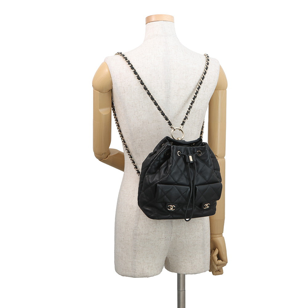 CHANEL Matelasse Backpack BlackAS4342-B13883-94305 Calf Leather