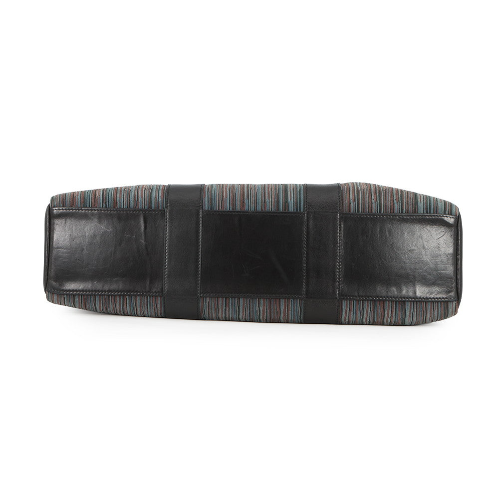 HERMES Fool Toe Tote Black/Multicolor Vibrato Leather Size MM