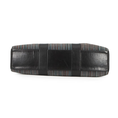 HERMES Fool Toe Tote Black/Multicolor Vibrato Leather Size MM