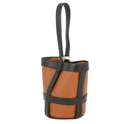 HERMES Musselaire Gold/Rouge Vif/Vert/Black Box Calf Leather Courchevel