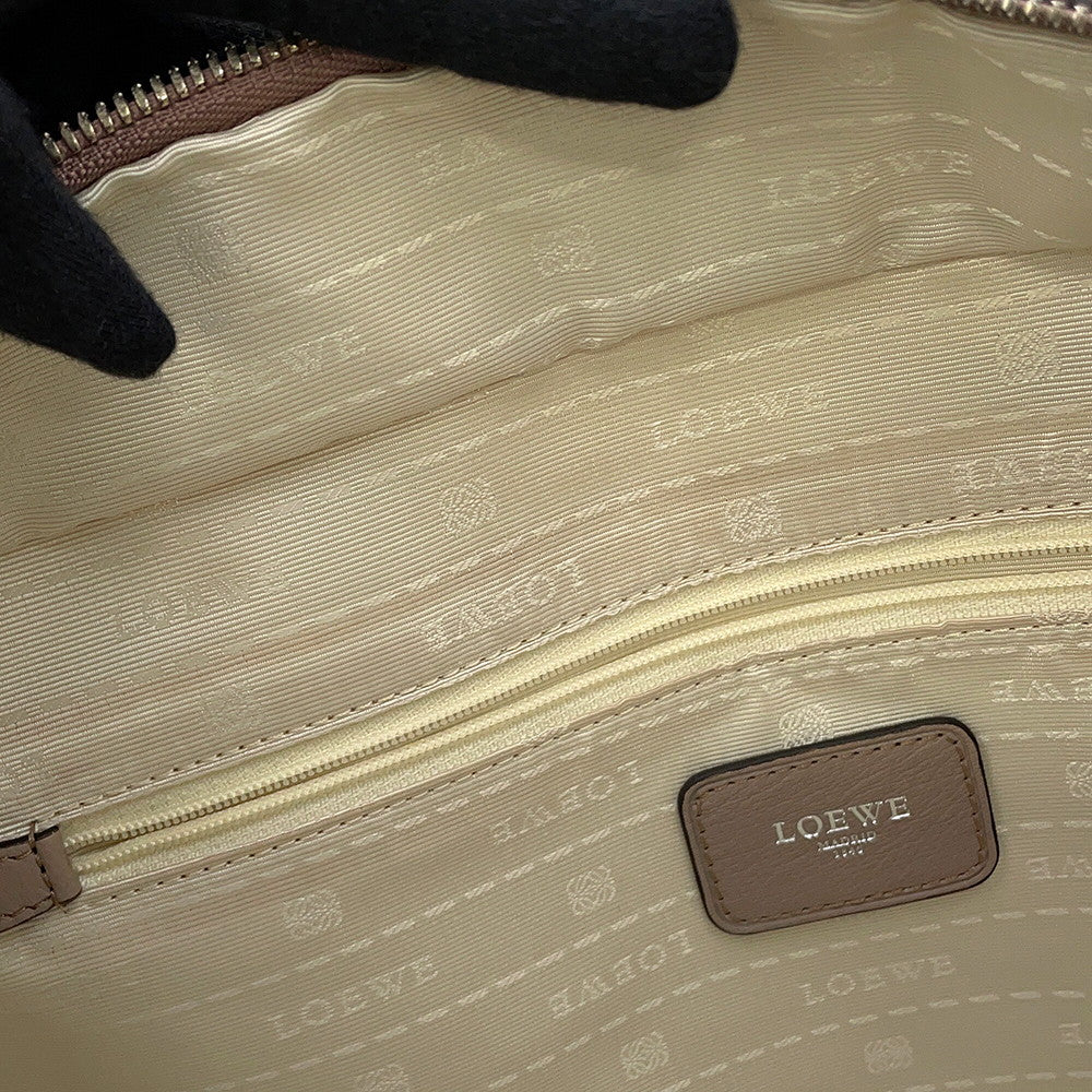 LOEWE Amazonas Greige352.95.A22 Goatskin Leather Size 36