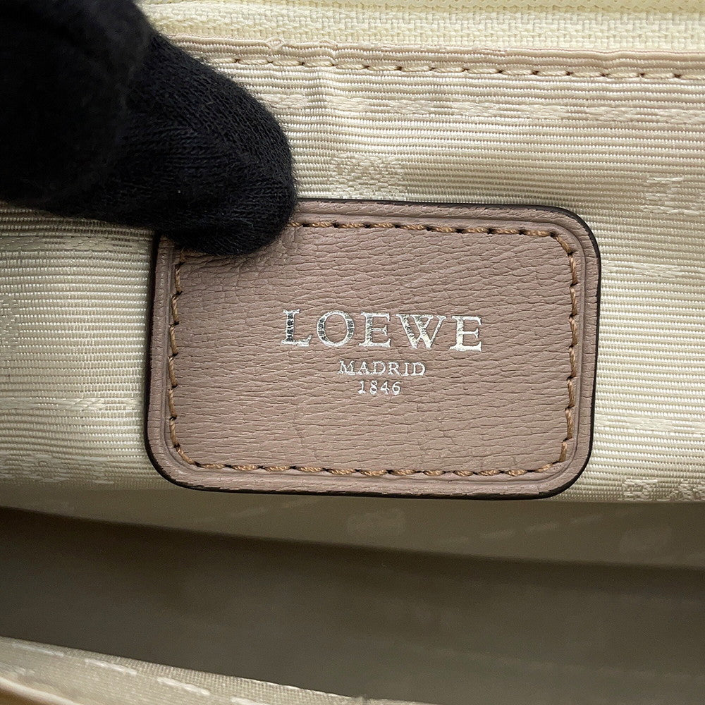 LOEWE Amazonas Greige352.95.A22 Goatskin Leather Size 36