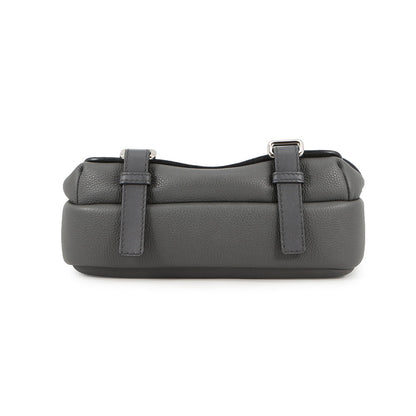 LOEWE Military messenger Gray317.12AA72 Leather Size XS