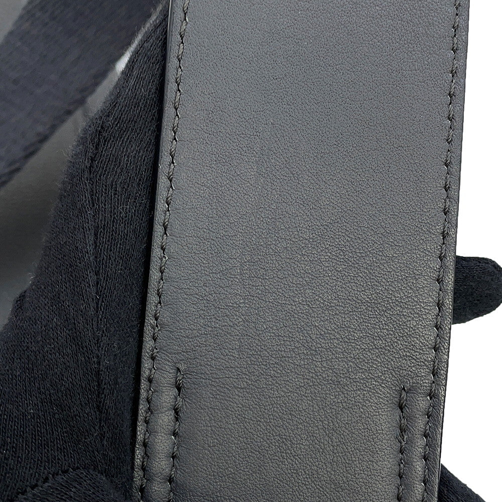 LOEWE Military messenger Gray317.12AA72 Leather Size XS