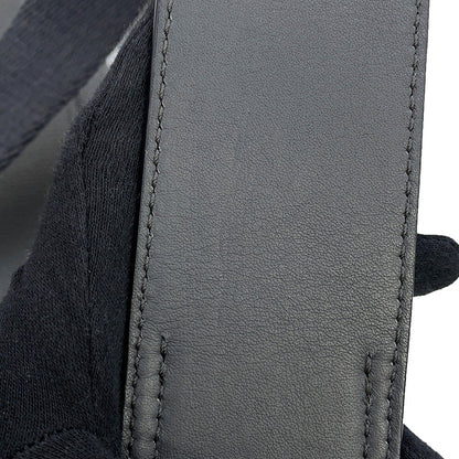 LOEWE Military messenger Gray317.12AA72 Leather Size XS