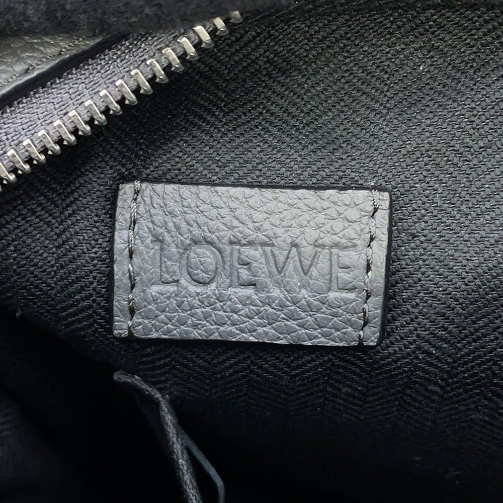 LOEWE Military messenger Gray317.12AA72 Leather Size XS