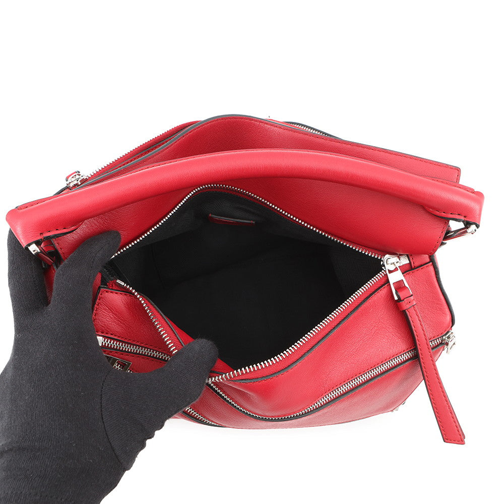 LOEWE Puzzle bag Red326.30.K74 Leather Size Medium