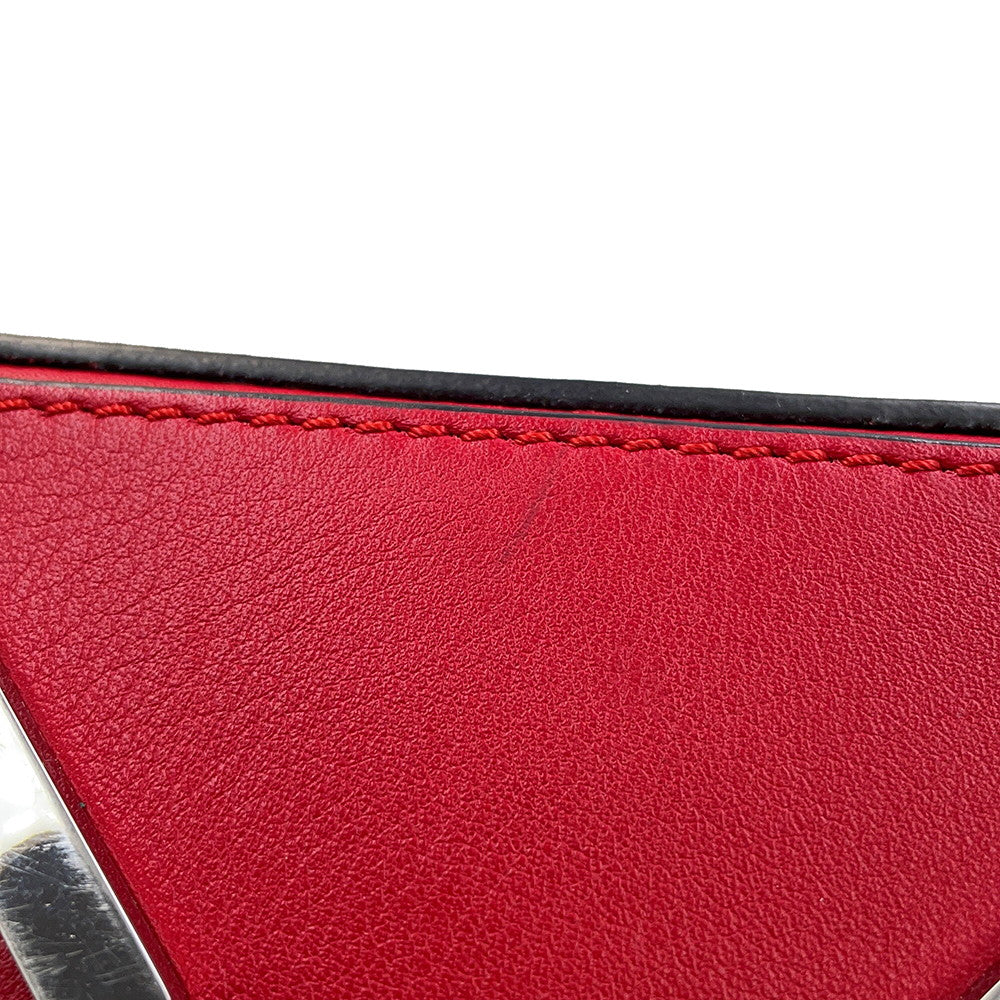 LOEWE Puzzle bag Red326.30.K74 Leather Size Medium