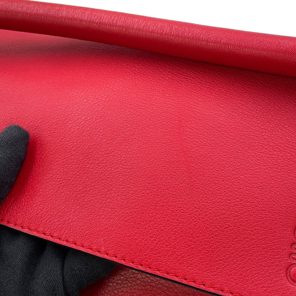 LOEWE Puzzle bag Red326.30.K74 Leather Size Medium