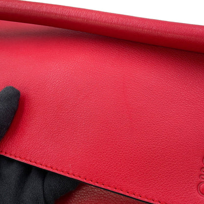 LOEWE Puzzle bag Red326.30.K74 Leather Size Medium
