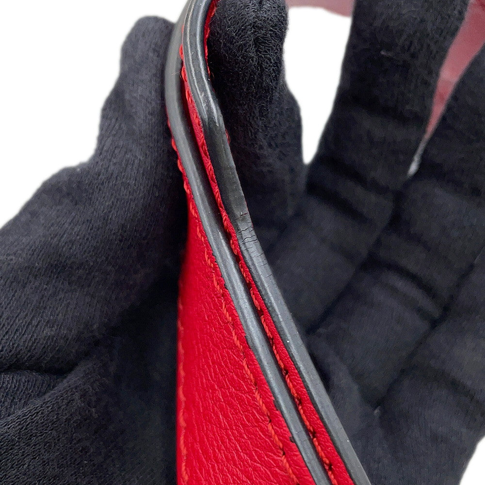 LOEWE Puzzle bag Red326.30.K74 Leather Size Medium