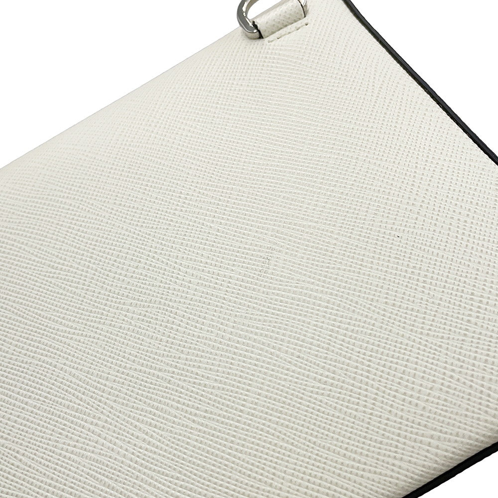 PRADA Saffiano Leather Shoulder Bag White2VD061_9Z2_F0PG7_V_OOL Leather
