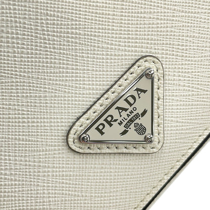 PRADA Saffiano Leather Shoulder Bag White2VD061_9Z2_F0PG7_V_OOL Leather