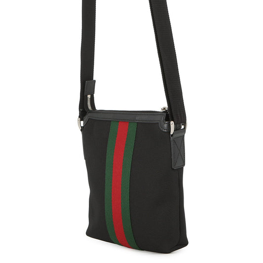 GUCCI Cherie line Shoulder Bag Black631195 Canvas Leather
