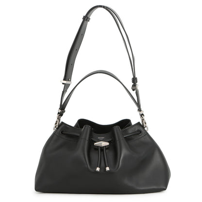 JIMMY CHOO Scintigraphy BlackBONBONBCKTEWHUT Calf Leather Size Medium