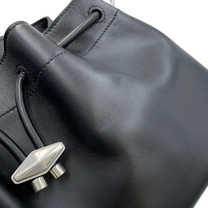 JIMMY CHOO Scintigraphy BlackBONBONBCKTEWHUT Calf Leather Size Medium