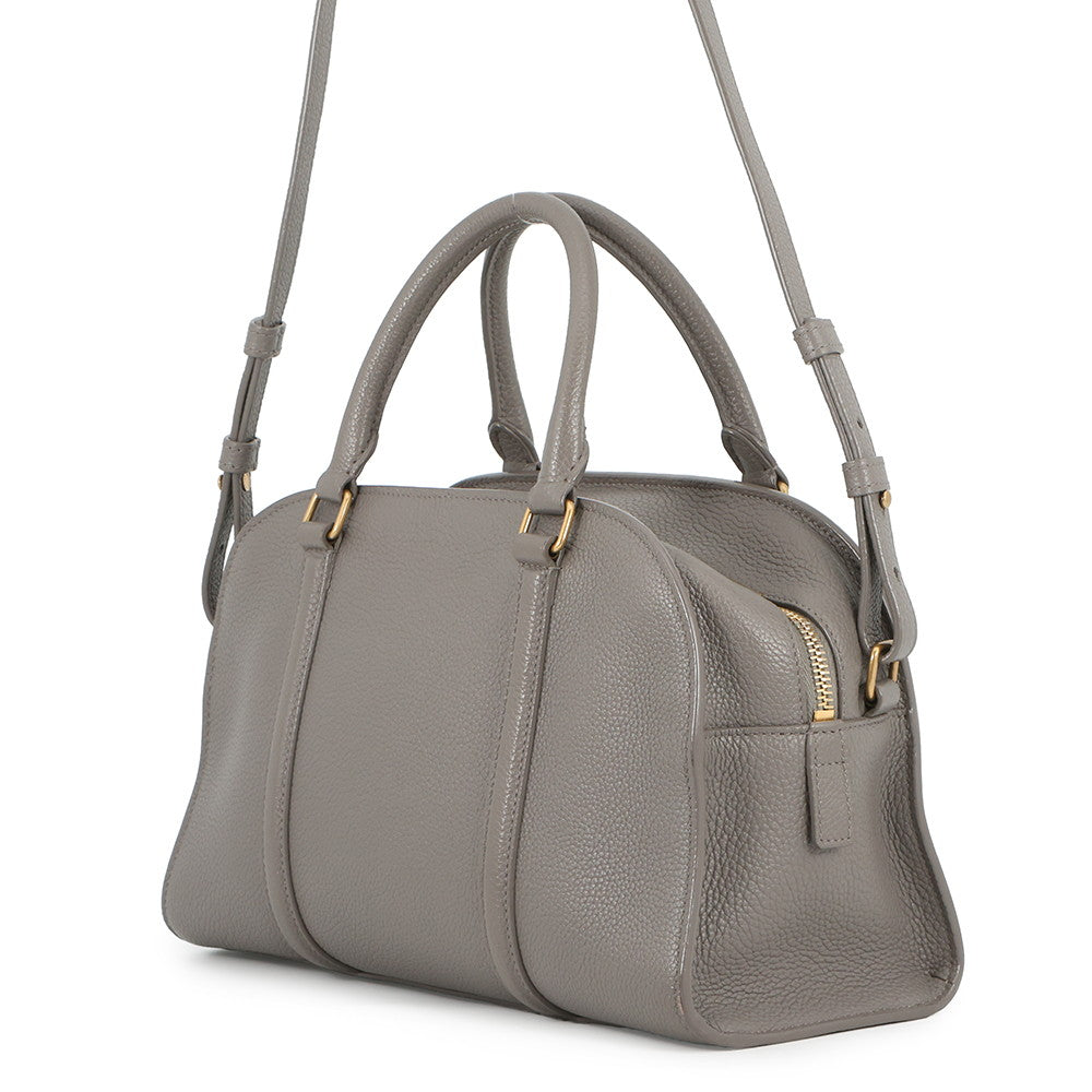SAINT LAURENT PARIS Duffle Rock 2WAY Bag Gray65500816R0W Leather