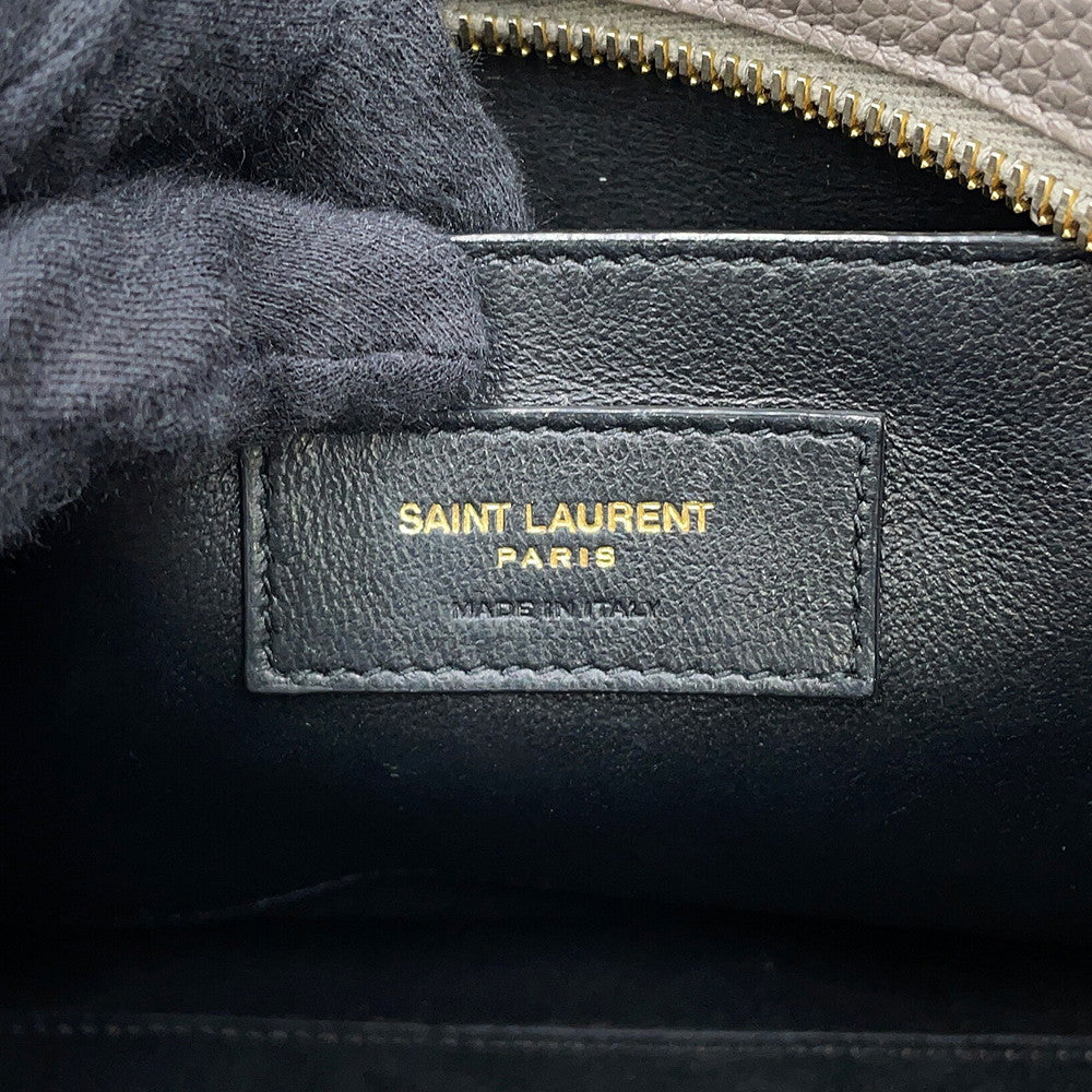SAINT LAURENT PARIS Duffle Rock 2WAY Bag Gray65500816R0W Leather