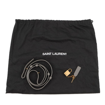 SAINT LAURENT PARIS Duffle Rock 2WAY Bag Gray65500816R0W Leather