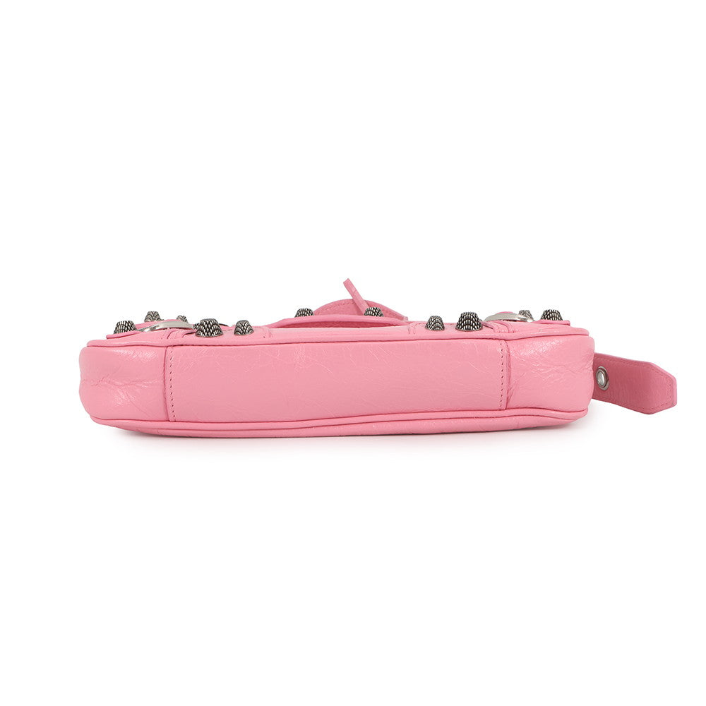 BALENCIAGA LucaGol Sling Bag Pink771670 Leather Size XS