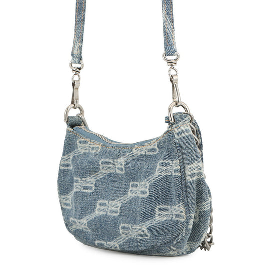 BALENCIAGA luka goal Blue/White695814 Denim Size Mini