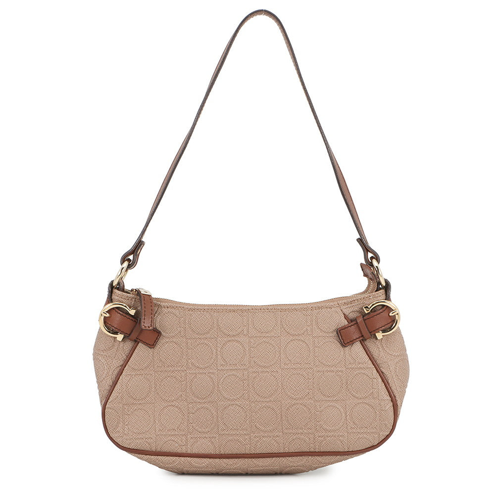Ferragamo Gancini AccessoriesPouch Brown214435 PVC Leather