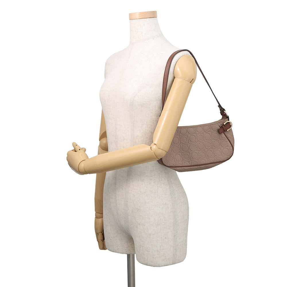 Ferragamo Gancini AccessoriesPouch Brown214435 PVC Leather