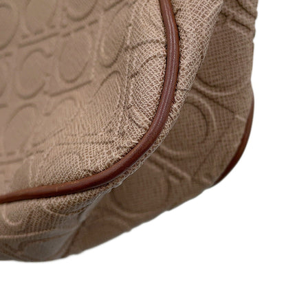 Ferragamo Gancini AccessoriesPouch Brown214435 PVC Leather