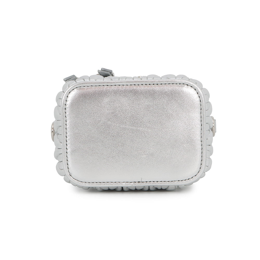MIUMIU Materasse Shoulder Bag Silver5NR018_AFPP_F0118 Leather Size micro