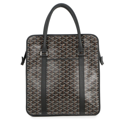 GOYARD Burgundy Tote Black/Brown/WhiteBOURGOMMLTY01CL01P PVC Leather