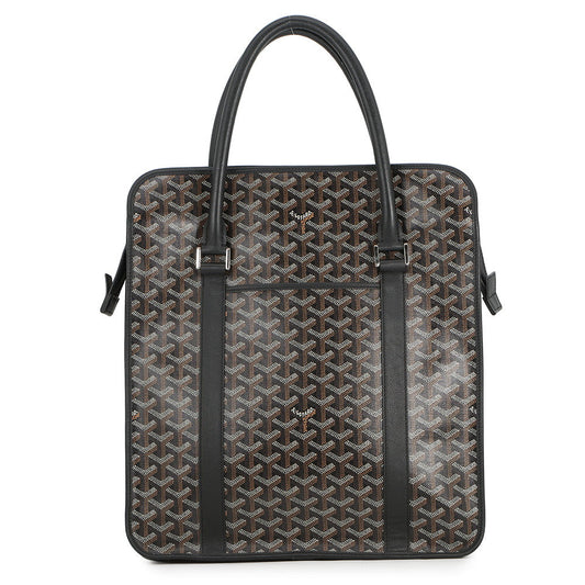 GOYARD Burgundy Tote Black/Brown/WhiteBOURGOMMLTY01CL01P PVC Leather