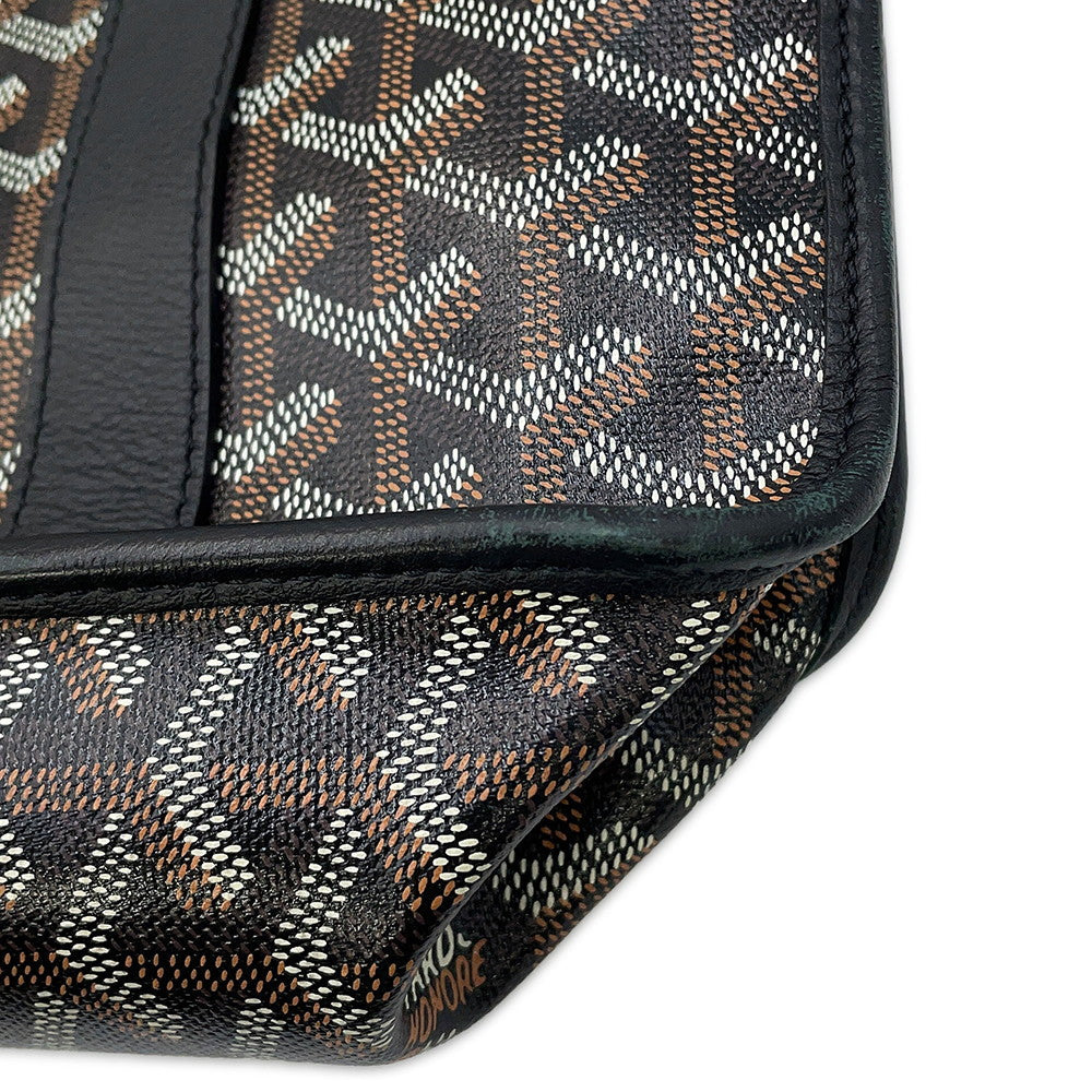 GOYARD Burgundy Tote Black/Brown/WhiteBOURGOMMLTY01CL01P PVC Leather
