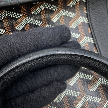 GOYARD Burgundy Tote Black/Brown/WhiteBOURGOMMLTY01CL01P PVC Leather