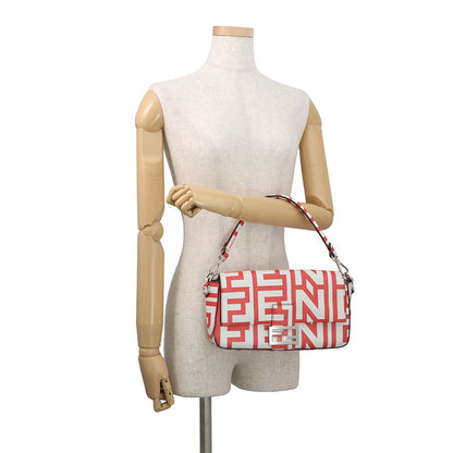 FENDI Marc Jacobs collaboration baguette White/Red8BR600 Leather