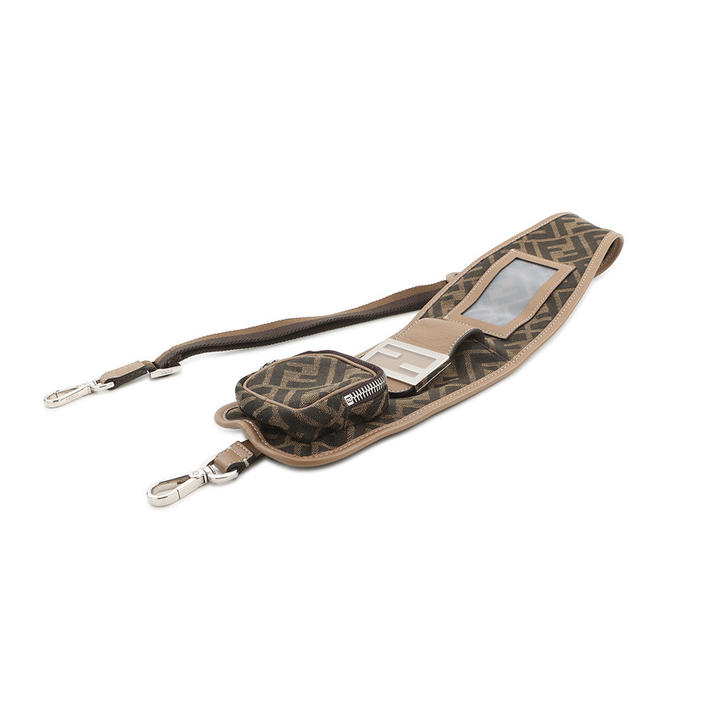 FENDI Strap you Brown8AV417 Canvas Leather