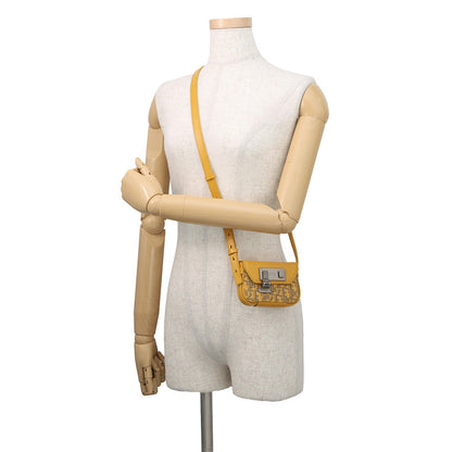 Dior Oblique Padlock Shoulder Bag Yellow/Navy2LXCA344UCT_H20E Canvas Leather