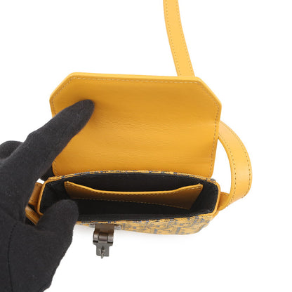 Dior Oblique Padlock Shoulder Bag Yellow/Navy2LXCA344UCT_H20E Canvas Leather