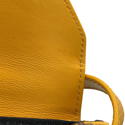 Dior Oblique Padlock Shoulder Bag Yellow/Navy2LXCA344UCT_H20E Canvas Leather
