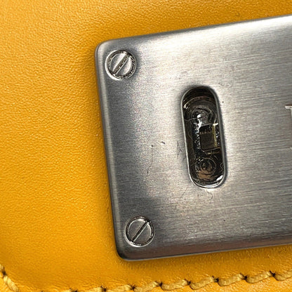 Dior Oblique Padlock Shoulder Bag Yellow/Navy2LXCA344UCT_H20E Canvas Leather