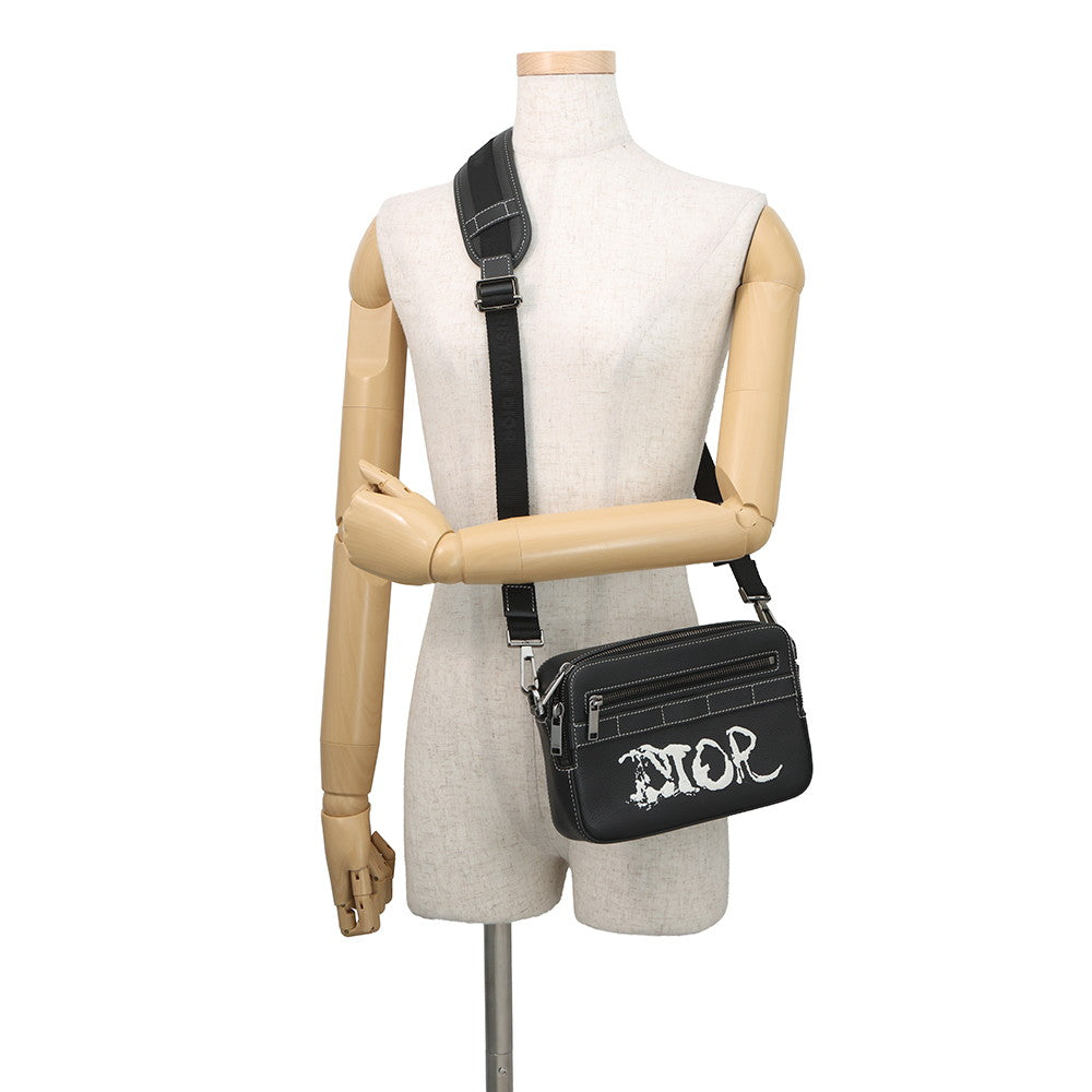 Dior Peter Doig x Safari Messenger Bag Black1ESPO206UCE_H03E Leather