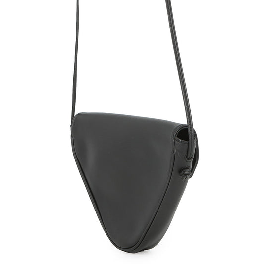 CELINE Shoulder Bag Triangle Black/White19590 Leather Size Mini