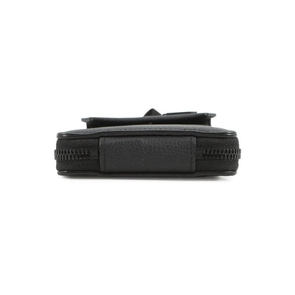LOUIS VUITTON Phone Pouch NoirM57089 Grained Calf Leather LV Aerogram