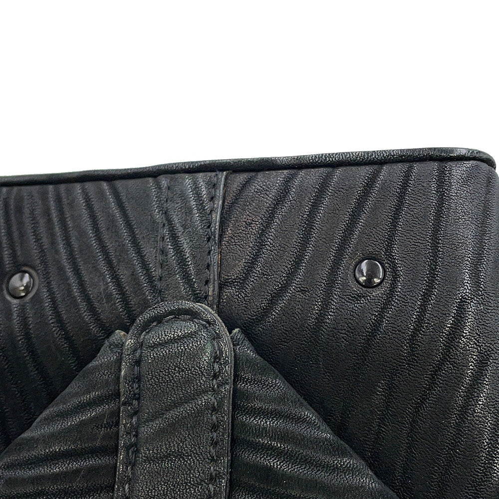 Valextra Valextra Trick Track Black Leather