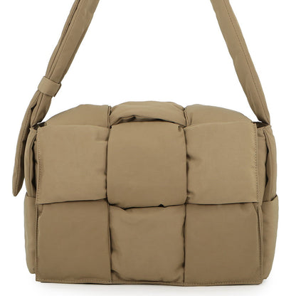 Bottega Veneta Cassette Shoulder Bag Beige743623 Nylon Size Large