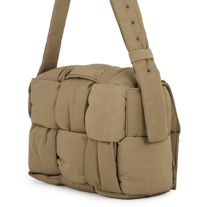 Bottega Veneta Cassette Shoulder Bag Beige743623 Nylon Size Large