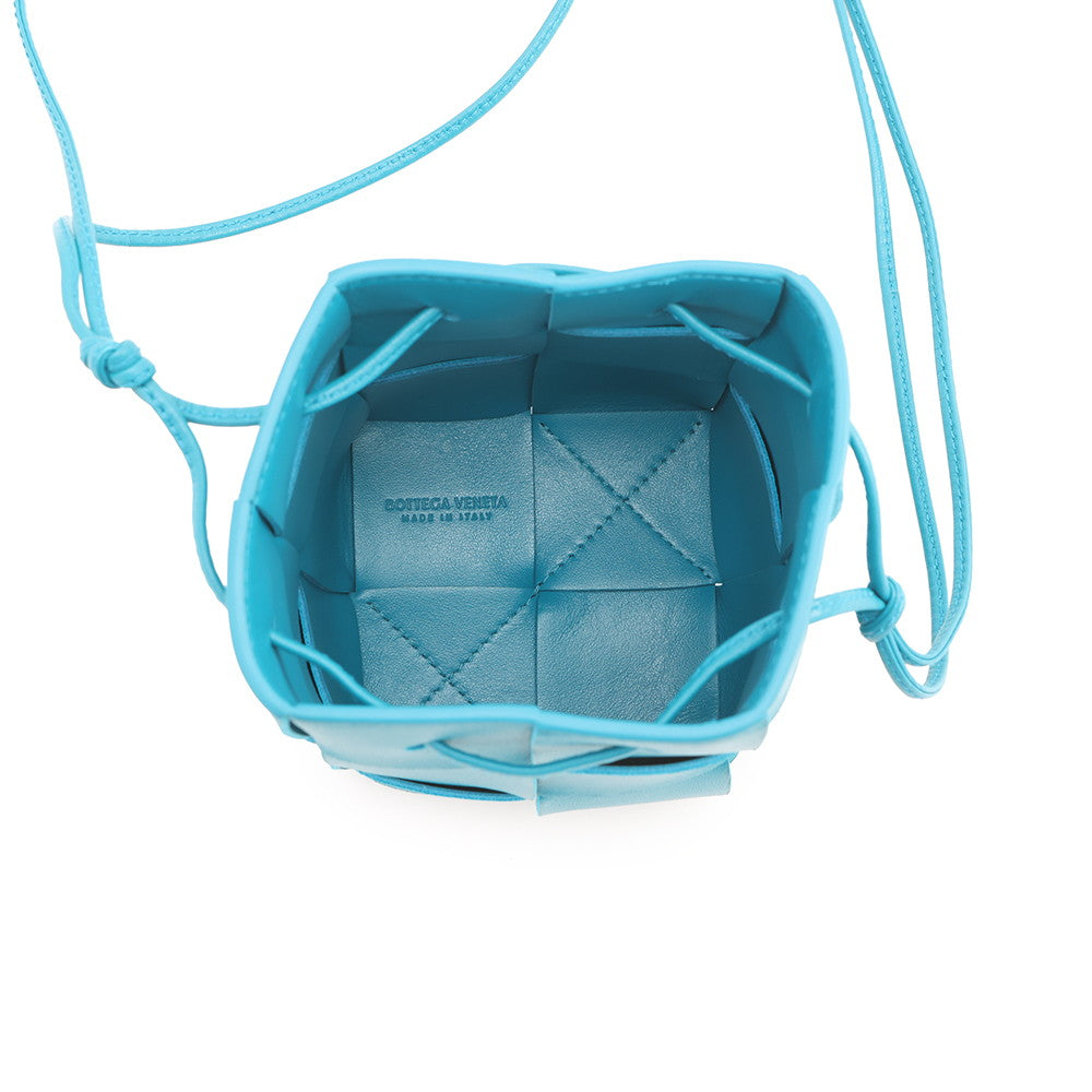 Bottega Veneta Cassette Bucket Shoulder Bag blueprint680217VCQC44403 Lambskin Size Mini