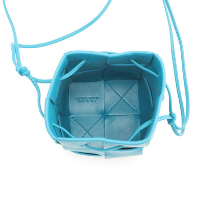 Bottega Veneta Cassette Bucket Shoulder Bag blueprint680217VCQC44403 Lambskin Size Mini