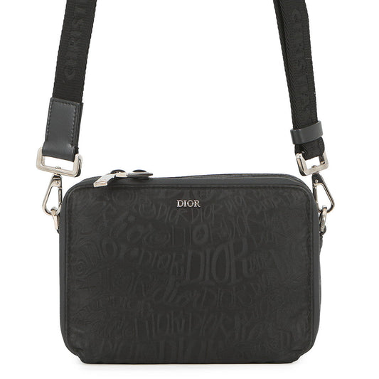 Dior DIOR AND SHAWN STUSSY Collaboration Shoulder Bag Black2PUBC237YZT_H00N Nylon